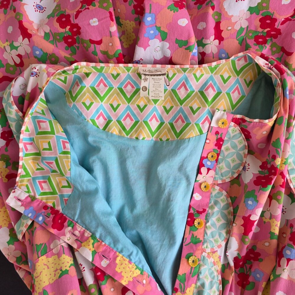 Matilda Jane Leah Wonderful Parade floral cotton blend sleeveless dress - Picture 7 of 8